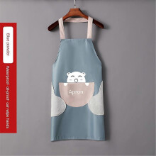 (B) Kitchen Household Apron Anti-fouling Hand-wiping PVC Waterproof Apron Dirt-resistant High-value Food Apron Oil-proof