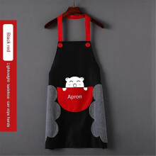 (H) Kitchen Household Apron Anti-fouling Hand-wiping PVC Waterproof Apron Dirt-resistant High-value Food Apron Oil-proof