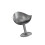Edelstahl-Dessertbecher im Antik-Look, Eisbecher,-Silber hoch 1
