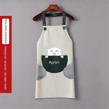 (Q) Kitchen Household Apron Anti-fouling Hand-wiping PVC Waterproof Apron Dirt-resistant High-value Food Apron Oil-proof