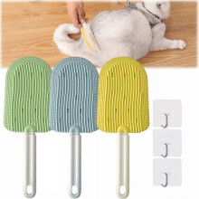 (yellow) New Cat Tongue Comb - Celery Pets Cat Tongue Comb, Cat Tongue Brush for pets