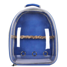 Zaino trasportino portatile per uccelli con finestra trasparente, gabbia da viaggio traspirante con vista panoramica per parrocchetti e cocorite,