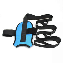 (blue) Flex Strap Stretching Strap for Lower Back Pain, By Tight Muscles