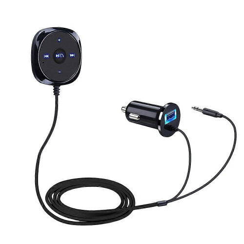 For Car Stereo Audio AUX-in Bluetooth Wireless Receiver Transmitter Adapter FM
