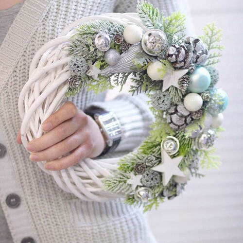 Natural grapevine wreath ring 12 inch 2