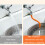 Faucet Splash-proof Universal Bending Shaping Extension Tube,20cm 6