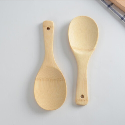 Rice Spoon Spatula Bamboo Board Wood Spatula Kitchen Tool 1