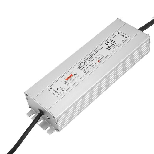 Τροφοδοτικό ταινίας LED 24V 150W 6.25A, μετασχηματιστής αδιάβροχος IP67 2