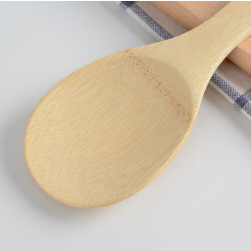 Rice Spoon Spatula Bamboo Board Wood Spatula Kitchen Tool 2