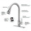 Pull-Out 3 Modes Kitchen Faucet Hot/Cold Water Mixer Tap With Base(Brushed Silver) 4