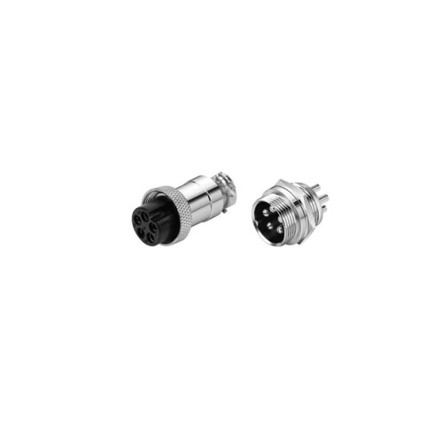 GX20 5 Pin Aviation Plug Socket Metal Connector, Durable Threaded Design for Secure Power Connection (1PCS)
