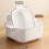 Kitchen Double Layer Drainage Basket Vegetable And Fruit Storage Rack, Milky White Small 5