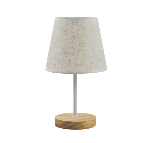 Livrdious 3-way dimmable table lamp with round flaxen 1
