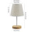 Livrdious 3-way dimmable table lamp with round flaxen 3