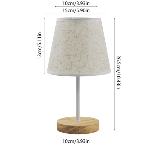 Livrdious 3-way dimmable table lamp with round flaxen 2