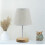 Livrdious 3-way dimmable table lamp with round flaxen 5
