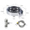 Automatic Faucet High Pressure Spray Washer, Silver+Soft Hose+G9/16 Three-way 2