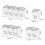 Bathroom Toothbrush Organizer Household Multifunctional Storage Rack, Single Cup Transparent 3
