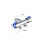 Stainless Steel One-In-Two-Out Multi-Function Three-Way Valve Faucet,Double 4-point Thread 4