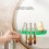 Leaf Shape Makeup Brush Drying Rack Wall-mounted Self-adhesive Bathroom Toothbrush Storage Rack(Yellow) 5