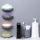 Cloud-shaped Soap Box Drain-free Wall-mounted Cute Soap Rack(Blue) 6