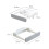 Retractable Washbasin Rack Without Punching Toilet Rack Without Storage (White Gray) 2