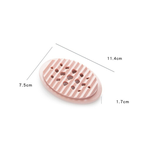 TM17005 2 In 1 Bathroom Drain Brush Soap Box(Green) 2