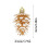 Pinecone Christmas Ornament Plastic Beige 6 pcs 2