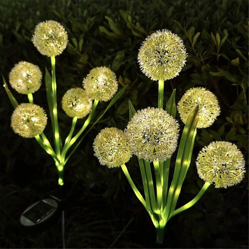 Λάμπα γκαζόν Scallion Ball Ηλιακό LED Διακοσμητικό Λουλούδι για 1