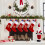 Meia de Natal de veludo vermelho com monograma de 20 polegadas 3