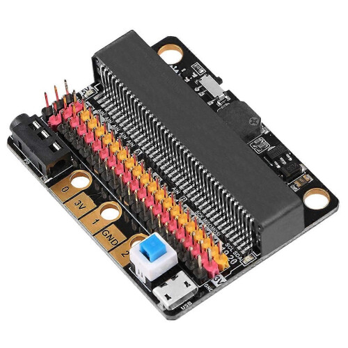 5x Micro-Bit Erweiterungsplatine IOBIT V2.0 Breakout Adapter Shield mit Summer kompatibel mit Kinder-Python-Programm 1