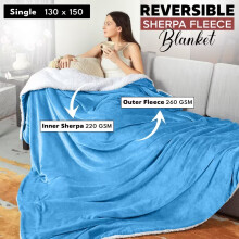 (Single Sherpa Blankets, Teal -Sherpa Blanket) Sherpa Fleece Blankets Reversible Plush Throw Soft Warm Luxurious Double Layer Sofa Bed Blanket