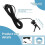 Conjunto de interruptor de flujo, sensor de flujo automático para piscinas con cable de 4,5 metros, 2