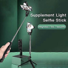 (pink) Remote Selfie Stick Tripod Phone Desktop Stand Desk Holder For iPhone/Samsung