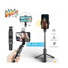 (black) Remote Selfie Stick Tripod Phone Desktop Stand Desk Holder For iPhone/Samsung