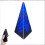(blue) Impossible Pyramid Passthrough Sculpture,3D Pyramid Passthrough Sculpture 1
