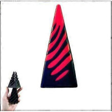 (red) Impossible Pyramid Passthrough Sculpture,3D Pyramid Passthrough Sculpture