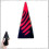 (red) Impossible Pyramid Passthrough Sculpture,3D Pyramid Passthrough Sculpture 1