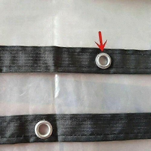 2025 Latest Model Transparent Waterproof Tarpaulin with Eyelets, Multi-Purpose 1