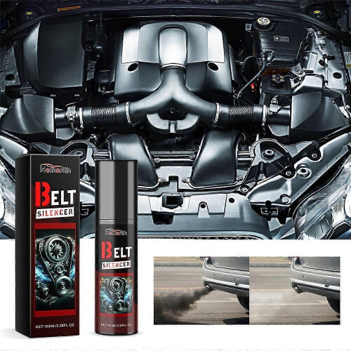 (2 pcs) Car Engine Belt Silencer Car Engine Belt Noise Elimination Maintenance Lubricant 2