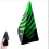 (green) Impossible Pyramid Passthrough Sculpture,3D Pyramid Passthrough Sculpture 1