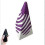 (purple) Impossible Pyramid Passthrough Sculpture,3D Pyramid Passthrough Sculpture 1