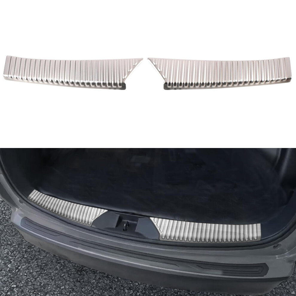 Rear Bumper Protector For Subaru Forester 20252026 Stainless Trunk Sill Plate Antiscratch Trim 2Pcs Silver 9310869836216