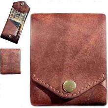 Multifunctional Compact Wallet,Premium Leather Slim Money Clip for Men
