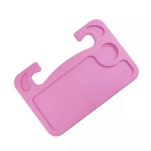 (pink) Turbo Track Tray, 2 in 1 Car Steering Wheel Tray, Turbotrack Tray