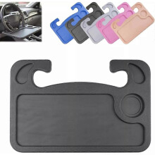 (black) Turbo Track Tray, 2 in 1 Car Steering Wheel Tray, Turbotrack Tray