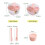 Microwaveable Double Layer Salad Container Picnic Lunch Box with compatiblek Spoon,Large 3
