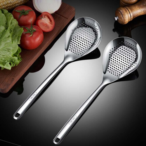 Small Household Stainless Steel Multifunctional Drainage Filter Spoon 1