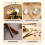 2pcs Solid Wood Long Handle Wok Spoon & Ladle Household Kitchen Shovel,Large 6