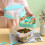 Microwaveable Double Layer Salad Container Picnic Lunch Box with compatiblek Spoon,Large 6